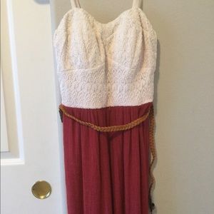 Lacy Top Maxi Dress